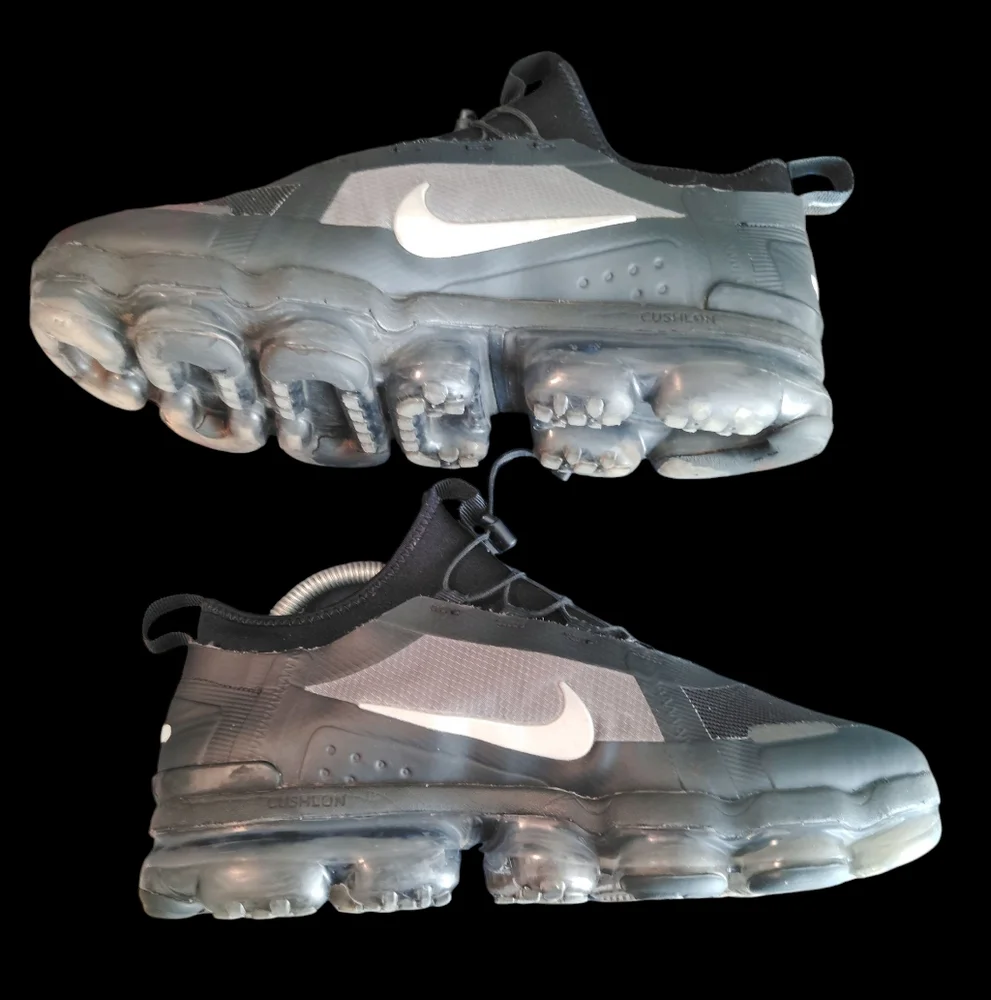 Nike Black and Gray Air VaporMax Sneakers Sz 8.5